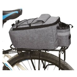 Fahrradkühltasche  38 x 15,5 x 16 cm  7 Liter  Belastbar bis 6 Kilo  Grau