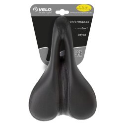 Sattel "Deep Channel" von Velo Plush Damen schwarz