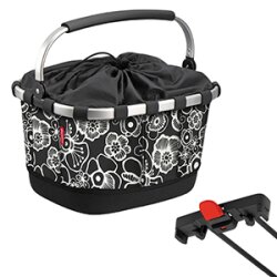 KLICKfix CARRYBAG GT F&Uuml;RRACKTIME FLEUR SCHWARZ